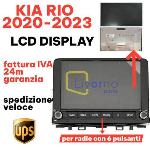 Kia rio 2020 2023 lcd - 2020-2023, display